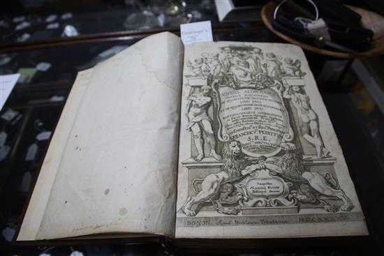Aldrovandi, Ulisse - De quadrupedibu digitatas viviparis libris tres ..., folio, modern 17th century style calf,